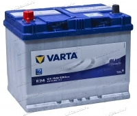 Аккумулятор автомобильный Varta Blue Dynamic Asia E24 70 А/ч 630 A прям. пол. Азия авто (261x175x220) 570413 с бортиком купить в Москве по цене 12100 рублей - АКБАВТО