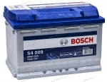 Аккумулятор автомобильный Bosch Silver S4009 74 А/ч 680 A прям. пол. Росс. авто (278x175x190)