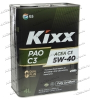 Масло моторное синтетика KIXX PAO 5W40 C3 4л L209244TE1 купить в Москве по цене 4300 рублей - АКБАВТО