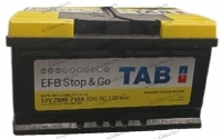 Аккумулятор автомобильный TAB EFB Stop&Go 75 А/ч 730 А обр. пол. низкий Евро авто (315х175х175) 58014 SMF купить в Москве по цене 14350 рублей - АКБАВТО