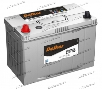 Аккумулятор автомобильный Delkor EFB 130D26R 80 А/ч 720 А прям. пол. S-95R Азия авто (260x172x225) с бортиком купить в Москве по цене 18000 рублей - АКБАВТО