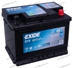 Аккумулятор автомобильный Exide Start-Stop EFB 60 А/ч 640 A обр. пол. EL600 Евро авто (242х175х190) 2021г
