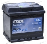 Аккумулятор автомобильный Exide Premium 53 А/ч 540 A обр. пол. EA530 Евро авто (207x175x190)
