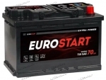 Аккумулятор автомобильный Eurostart Extra 70 А/ч 660 А обр. пол. Евро авто (278х175х190) EU700