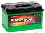 Аккумулятор автомобильный POWER EFB 74 А/ч 710 А обр. пол. низкий Евро авто (278х175х175)