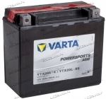 Аккумулятор для мотоцикла и скутера VARTA POWERSPORTS AGM 18 А/ч 250 А обр. пол. с/зар. с эл. YTX20L-4, YTX20L-BS (177х88х156) 518901
