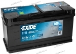 Аккумулятор автомобильный Exide Start-Stop EFB 105 А/ч 950 А обр. пол. EL1050 Евро авто (393х175х190)