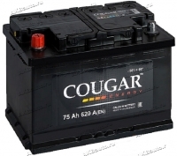 Аккумулятор автомобильный Cougar Energy 75 А/ч 620 A прям. пол. Росс. авто (278x175x190) 2024 купить в Москве по цене 6300 рублей - АКБАВТО