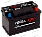 Аккумулятор автомобильный Moll AGM 80 А/ч 800 А обр. пол. Евро авто (315x175x190) 80080 L4.0
