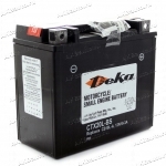 Аккумулятор для мотоцикла и скутера Deka CTX20L-BS 12V 18 А/ч 275 А обр. пол. с/зар. с/эл. (176x88x156) AGM YTX20L-BS