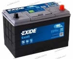 Аккумулятор автомобильный Exide Excell 95 А/ч 720 A обр. пол. EB954 Азия авто (306х173х225) с бортиком 2021г