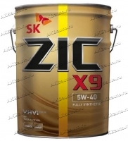 Масло моторное синтетическое Zic X9 5W40 A3/B4 1л (бочковое) 202613 купить в Москве по цене 890 рублей - АКБАВТО