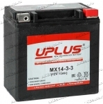 Аккумулятор для мото и гидро техники UPLUS Power Sport AGM 13 А/ч 210 А обр. пол. залит/заряжен MX14-3-3 (150x87x145) YTX14L-BS YTX14HL