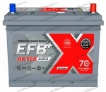 Аккумулятор автомобильный АкТех EFB Asia D23L 70 А/ч 700 А обр. пол. Азия авто (232x173x225) с бортиком