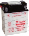 Аккумулятор для мотоцикла и скутера Yuasa YuMicron 12 А/ч 150 А прям. пол. с/зар. без эл. YB12C-A (134х80х175)