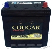 Аккумулятор автомобильный Cougar Power Asia 75D23L 65 А/ч 600 А обр. пол. Азия авто (232х175х225) с бортиком купить в Москве по цене 5100 рублей - АКБАВТО