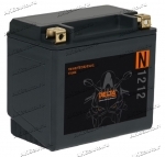 Аккумулятор для мотоцикла и скутера Delta N 1212 12V 12 А/ч (108Втч) 200 А прям. пол. заряжен Na-ion (150х87х130) Na+ YTX12-BS, YTX14-BS