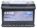 Аккумулятор автомобильный Exide Premium 77 А/ч 760 A обр. пол. EA770 Евро авто (278x175x190)