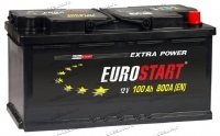 Аккумулятор автомобильный Eurostart Extra 100 А/ч 800 А обр. пол. Евро авто (353х175х190) EU1000 2024г купить в Москве по цене 7800 рублей - АКБАВТО
