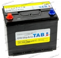 Аккумулятор автомобильный TAB EFB Stop&Go Asia 70 А/ч 680 А прям. пол. Азия авто (259х173х225) 57024 с бортиком купить в Москве по цене 15000 рублей - АКБАВТО