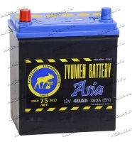 Аккумулятор автомобильный TYUMEN BATTERY ASIA 40 А/ч 370 А прям. пол. Азия авто (187x128x223) без бортика купить в Москве по цене 4650 рублей - АКБАВТО