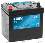 Аккумулятор автомобильный Exide Start-Stop EFB 60 А/ч 520 А прям. пол. EL605 Азия авто (232x173x225) без бортика