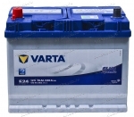 Аккумулятор автомобильный Varta Blue Dynamic Asia E24 70 А/ч 630 A прям. пол. Азия авто (261x175x220) 570413 с бортиком