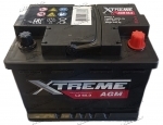 Аккумулятор автомобильный Xtreme AGM 65 А/ч 650 А обр. пол. Евро авто (242х175х190) L2.0