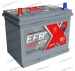 Аккумулятор автомобильный АкТех EFB Asia D26R 80 А/ч 750 А прям. пол. Азия авто (260x173x225) с бортиком