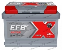 Аккумулятор автомобильный АкТех EFB 74 А/ч 680 А обр. пол. низкий Евро авто (278x175x175) купить в Москве по цене 10200 рублей - АКБАВТО