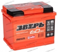 Аккумулятор автомобильный Зверь 60 А/ч 620 А обр. пол. Евро авто (242x175x190) купить в Москве по цене 7300 рублей - АКБАВТО