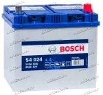 Аккумулятор автомобильный Bosch Asia Silver S4024 60 А/ч 540 A обр. пол. Азия авто (232x173x225) без бортика
