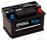 Аккумулятор автомобильный Moll XTRA 70 А/ч 650 А обр. пол. низкий Евро авто (278х175х175) 84770
