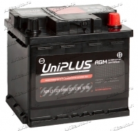 Аккумулятор автомобильный Uniplus Start-Stop AGM 50 А/ч 570 А обр. пол. Евро авто (207x175x190) L1.0 купить в Москве по цене 13500 рублей - АКБАВТО