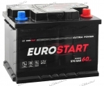 Аккумулятор автомобильный Eurostart Extra 60 А/ч 520 А обр. пол. Евро авто (242х175х190) EU600