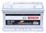 Аккумулятор автомобильный Bosch Silver Plus S5007 74 А/ч 750 A обр. пол. низкий Евро авто (278x175x175)