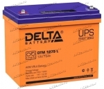 Аккумулятор для ИБП и прочего электрооборудования Delta DTM 1275 L 12V 75 А/ч (258x166x215) AGM