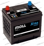 Аккумулятор автомобильный Moll XTRA D23L 65 А/ч 620 А обр. пол. Азия авто (232х173х225) 74065 с бортиком