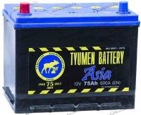 Аккумулятор автомобильный TYUMEN BATTERY ASIA 75 А/ч 630 А прям. пол. Азия авто (266х172х220) с бортиком купить в Москве по цене 7750 рублей - АКБАВТО