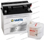 Аккумулятор для мотоцикла и скутера VARTA POWERSPORTS FRESHPACK 19 А/ч 240 А обр. пол. с/зар. с эл. YB16CL-B (176х101х176) 519014