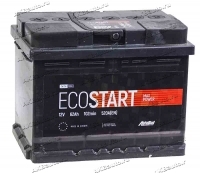 Аккумулятор автомобильный Ecostart 62 А/ч 510 А прям. пол. Росс. авто (242х175х190) 21г купить в Москве по цене 2500 рублей - АКБАВТО