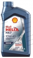 Масло моторное полусинтетическое Shell Helix Diesel HX7 10W40 1л купить в Москве по цене 930 рублей - АКБАВТО
