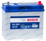 Аккумулятор автомобильный Bosch Asia Silver S4020 45 А/ч 330 A обр. пол. тонкие клеммы Азия авто (238x129x227)