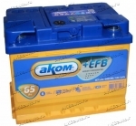 Аккумулятор автомобильный АКОМ (Akom) EFB 65 А/ч 670 А прям. пол. Росс. авто (242x175x190) 2023г