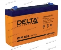 Аккумулятор для ИБП и прочего электрооборудования Delta DTM 607 6V 7 А/ч (151x34x100) AGM купить в Москве по цене 1193 рубля - АКБАВТО