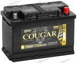 Аккумулятор автомобильный Cougar Power 75 А/ч 730 А обр. пол. Евро авто (278х175х190)