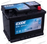 Аккумулятор автомобильный Exide Start-Stop EFB 60 А/ч 640 A обр. пол. EL600 Евро авто (242х175х190) 2021г купить в Москве по цене 7800 рублей - АКБАВТО