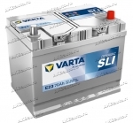 Аккумулятор автомобильный Varta Blue Dynamic Asia SLI E23 70 А/ч 630 A обр. пол. Азия авто (260x175x220) 570412 с бортиком
