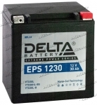 Аккумулятор для мотоцикла и скутера Delta EPS 1230 12V 30 А/ч 400 А обр. пол. залит/заряжен YTX30L-BS (168x126x175) GEL YTX30HL-BS YB30L-B