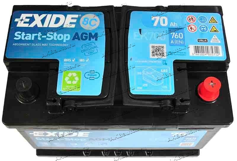 Exide agm 70. Exide start-stop AGM ek700. Аккумуляторы Exide ek700. Exide AGM ek509.